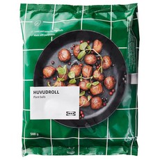 이케아 소고기 함량이 높아 맛있는 HUVUDROLL 냉동 미트볼 1kg +Happing 봉지클립(대) 1P 1개 상품 이미지