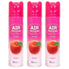 산도깨비 공기청향제 new 피치향 방향제, 3개, 300ml