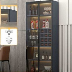 벨라시엘 와인 위스키진열대 전시 선반 주류 양주장식장 술장, L사이즈 50x40x200 그레이