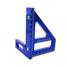 Zeglavi 45/90도 알루미늄 합금 목공 사각 트랙터 Miter 삼각자 배치 엔지니어 목수용 측정 도구