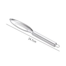 물고기 저울 스크래핑 주방 물고기 청소 나이프 커터 스테인레스 스케일러 물고기 청소 도구 물고기 스킨 브러시 주방 가제트, 없음