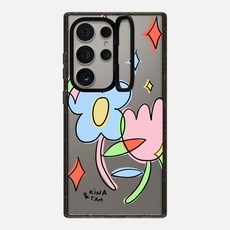 케이스티파이 CASETiFY 갤럭시 S24 울트라 임팩트 링 스탠드 케이스 Best Buds Black