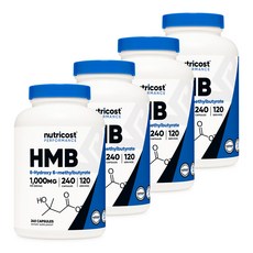 HMB 1 000mg 240캡슐 4병, 4개, 단품, 240정