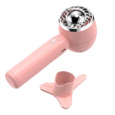 여름 휴대용 미니 팬 3 속도 조절 가능한 팬 USB 충전식 데스크 핸드 헬드 에어컨 쿨러 외부 이동, 분홍색
