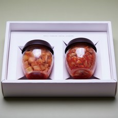 김치 2종세트 맛김치+깍두기, 선물상자, 1개, 100g