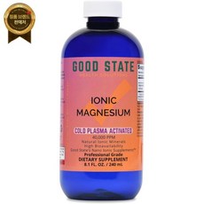 Good State 저온 플라즈마 활성화 액체 이온 마그네슘 | 1회 제공량 100mg 96회, 1개, 240ml - 남성청결제