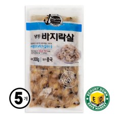 냉동 생 깐 바지락살, 5개, 300g
