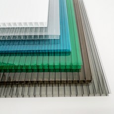 폴리카보네이트 복층 렉산 PC판 지붕 4Tx1000x2000mm, 4Tx1000x2000(갈색), 1개