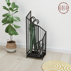 인테리어 현관 철제 우산 꽂이 대용량, 블랙-25 x 20 x 62개