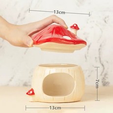 햄스터 은신처 집 꾸미기 버섯 케이지 애완 동물 용품 작은 소형 반려 고슴도치 실내 기니피그, 12. pet cage