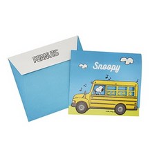 101 가람엄마 / 스누피 피너츠 버스 카드 8개입 엽서 패드편선지 카드 편지지/세트