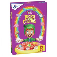 Lucky Charms 럭키참 마시멜로우 통곡물 시리얼 12oz (340g) 2팩, 단일상품