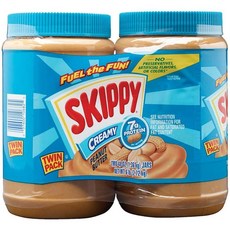 Skippy 스키피 피넛버터 크리미 1.36kg 2개 - Peanut Butter, 1개, 1g