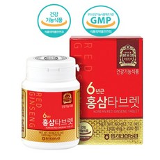 [풍기인삼농협 직영] 황풍정 6년근 홍삼타브렛 영양제 홍삼알약, 60g, 1개, 60g