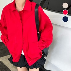 밍고쓰 여성 루즈핏 캐주얼 점퍼 숏야상