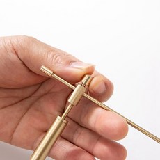 구리 드래곤 탐색 다우징 로드 야외 에너지 물 마녀 조정 가능한 감지기 전문 분리형 도구, 1개