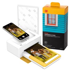 코닥 도크 플러스 레트로 포토 프린터 거치용 Yellow + 카트리지, PD460