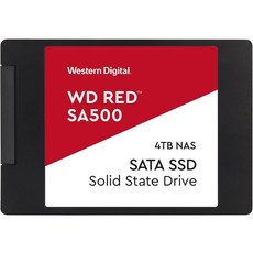 Western Digital WD 레드 SA500 2.5" 4TB SATA III 3D NAND Internal Solid State Drive (SSD) WDS400T1R0A, 2.5 _4TB