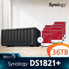 시놀로지 DS1821+ / 36TB (6TB x 6) WD RED Plus 3년 보증