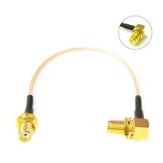 SMA 암 잭 너트-SMA N TNC BNC UHF MCX MMCX TS9 CRC9 스트레이트 피그테일 케이블 RG316 와이파이 무선 3G 4G 모뎀 신제품, 01 SMASMAW_02 10CM, 1개