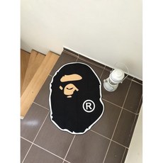 베이프 러그 31in W* 23in L (60 * 80cm) 데코 모던 하이비스트 키즈 룸 목욕 APE3in 장모 어린이