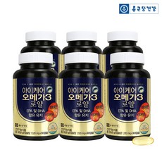 종근당건강 아이케어 오메가3 로얄, 90캡슐, 6박스