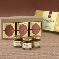 ☆윤괌몰☆ 오 강원 송이산 산삼배양꿀 110gx3병.산삼배양+송이버섯꿀 고품격 선물용 국내산=- 산삼배양꿀 송이꿀 송이버섯꿀, 본상품선택, 본상품선택
