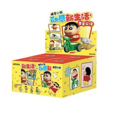 52toys 짱구는 못말려 일상 생활 태엽 가능 장난감 피규어, 블라인드 박스 4개(풀박스), 개봉 후 이유 없는 반품 환불은 불가