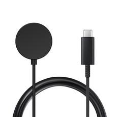 랩씨 갤럭시 워치 무선 충전기 케이블, USB-C 블랙
