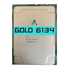 24.75MB CPU 16 GOLD6134 배송 Xeon 6134 스레드 프로세서 130W 스마트 캐시 코어 8 LGA3647 무료 3.2GHz SR3AR GOLD