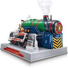 Playz Train Steam Engine Model Kit to Build for Kids with Real Steam STEM Science Kits for Kids M, One Color_One Size, One Color, 상세 설명 참조0