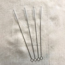 앙주파크 재사용 빨대 세척 청소 솔 다용도 스트로우 브러쉬, 4개