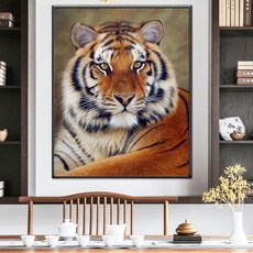 호랑이실십자수