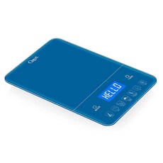 Ozeri Touch III 10kg(22파운드) 베이커 주방 저울 칼로리 카운터 포함 강화 유리, 클래식 블루