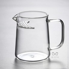 퀴니 크레센트 내열유리 거름망 숙우 400ML 티주전자, 1개