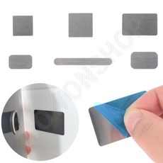 얇은철판 자석용 철판 조각 테이프 자석 판 사각 1P 철판조각 칠판자석, 1개, 3. (65x8)