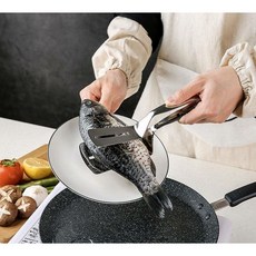 편리한 집게형 생선뒤집개 스테인레스 양면 패티 부침개