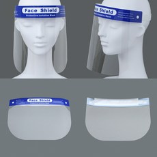 투명 안면 보호구 방역 모자 먼지 페이스 쉴드 실드 비말 침 차단 필름 썬캡