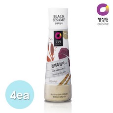 청정원 참깨 흑임자 드레싱, 300g, 4개