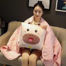 고양이캐릭터이불베개담요