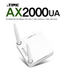 ipTIME 무선랜카드 외장안테나, 5GHz 무선랜카드 AX2000UA, 1개