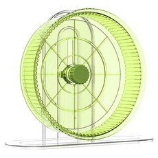슈슈펫 햄스터 저소음 크리스탈 21cm 햄스터 쳇바퀴, 1개, 그린