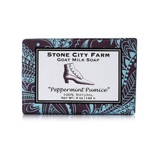 Stone City Farm 스톤 시티 팜 박하 경석 산양 우유 비누 142 g, 142g