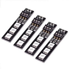 ShareGoo 4PCS 7 색 5V 5050 RGB LED 스트립 야간 조명 (QAV250 FPV 210 ZMR250 F450 F550 Quadcopter 용, One Color_One Size, One Color_One Size, One Color