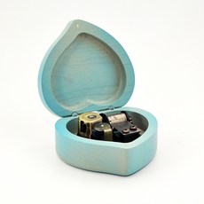 뮤직박스 우드 하트 오르골 천공의 성 DIY 인테리어 소품, N