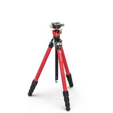 레오포토 미스터Y LY-224C+LH-25R 카본 삼각대 레드 0 시리즈, 1개