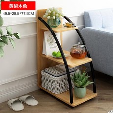 간단한 사이드 테이블 작은 커피 테이블 소파 사이드 캐비닛 현대적인 미니멀 라이트 럭셔리 사이드 테이블 이동식 침실 미니 침대 옆 테이블, 1. 색상 분류: H05 노란 배 나무 색깔 49  2, NONE