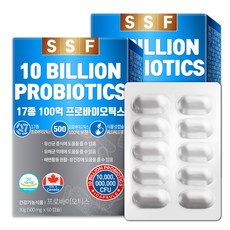 순수식품 100억보장 프로바이오틱스 120캡슐(4개월분) 17종 생유산균 캐나다직수입 신바이오틱스 프리바이오틱스, 2개, 60캡슐