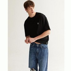 후아유 공용 스티브 자수 반팔티루즈핏 WHRAD2311U