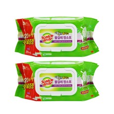 스카치브라이트 물걸레 청소포 더블액션 표준형 20 + 4매, 2개